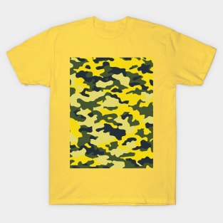 YELLOW CAMO DESIGN, PASTEL COLOR T-Shirt